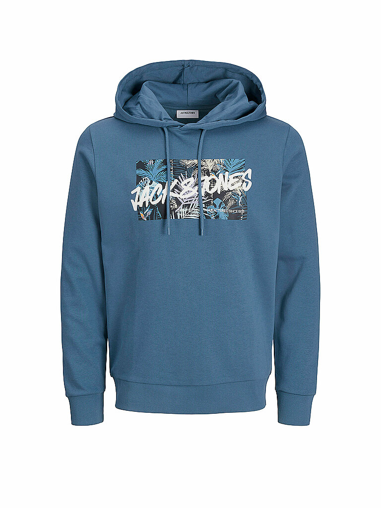 JACK & JONES Kapuzensweater - Hoodie JJHAWAII blau   L herren